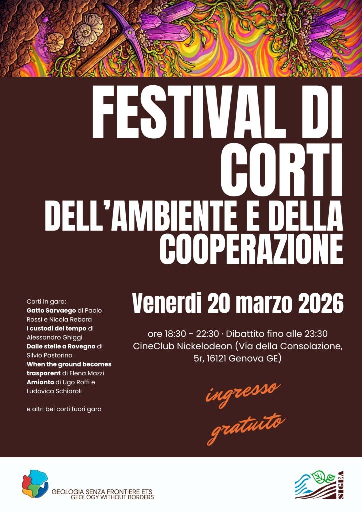 Festival di Corti dell’Ambiente e della Cooperazione. Genova, 20 marzo 2026 - ore 18.30